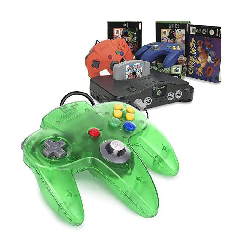 New Wired Controller Joystick Compatible With Nintendo 64 N64 Video Game Console